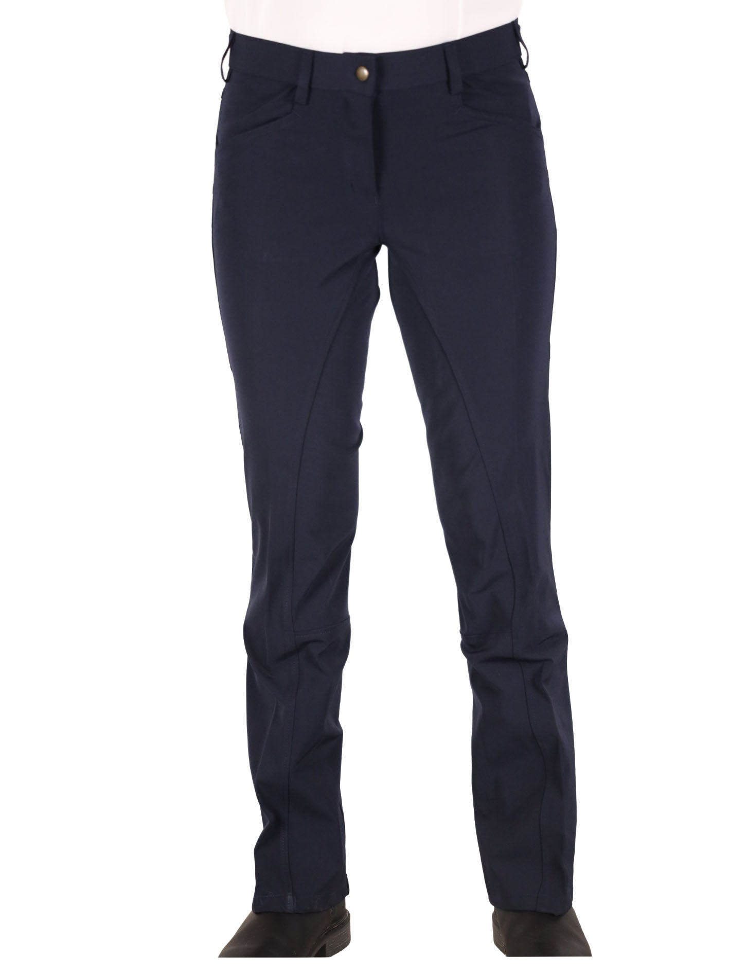 CoolMax Bootleg Riding Pants - Classic Navy. Choose Your Length and Silicone Option.