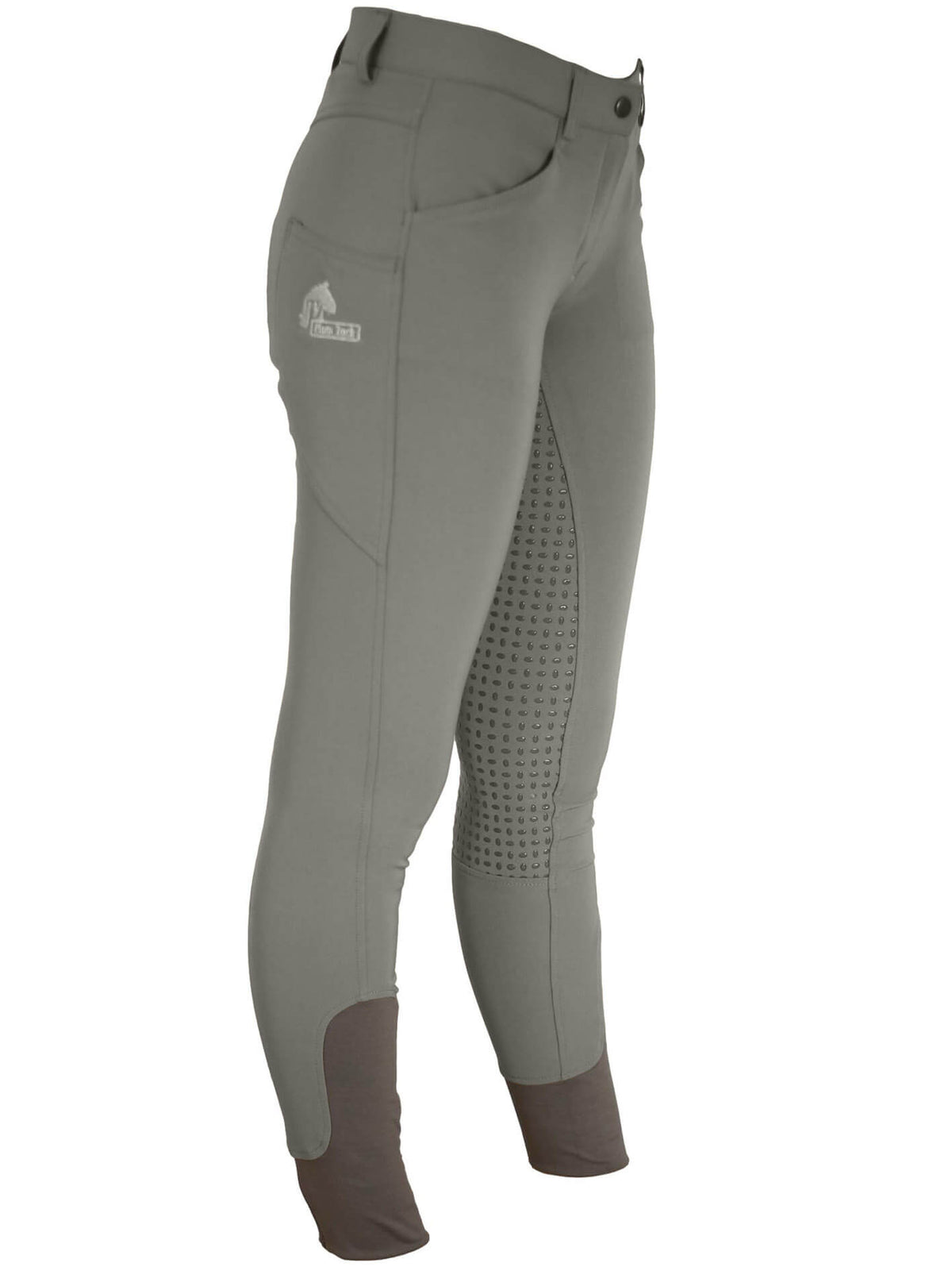 Grey CoolMax Breeches - With or without silicone grip seat