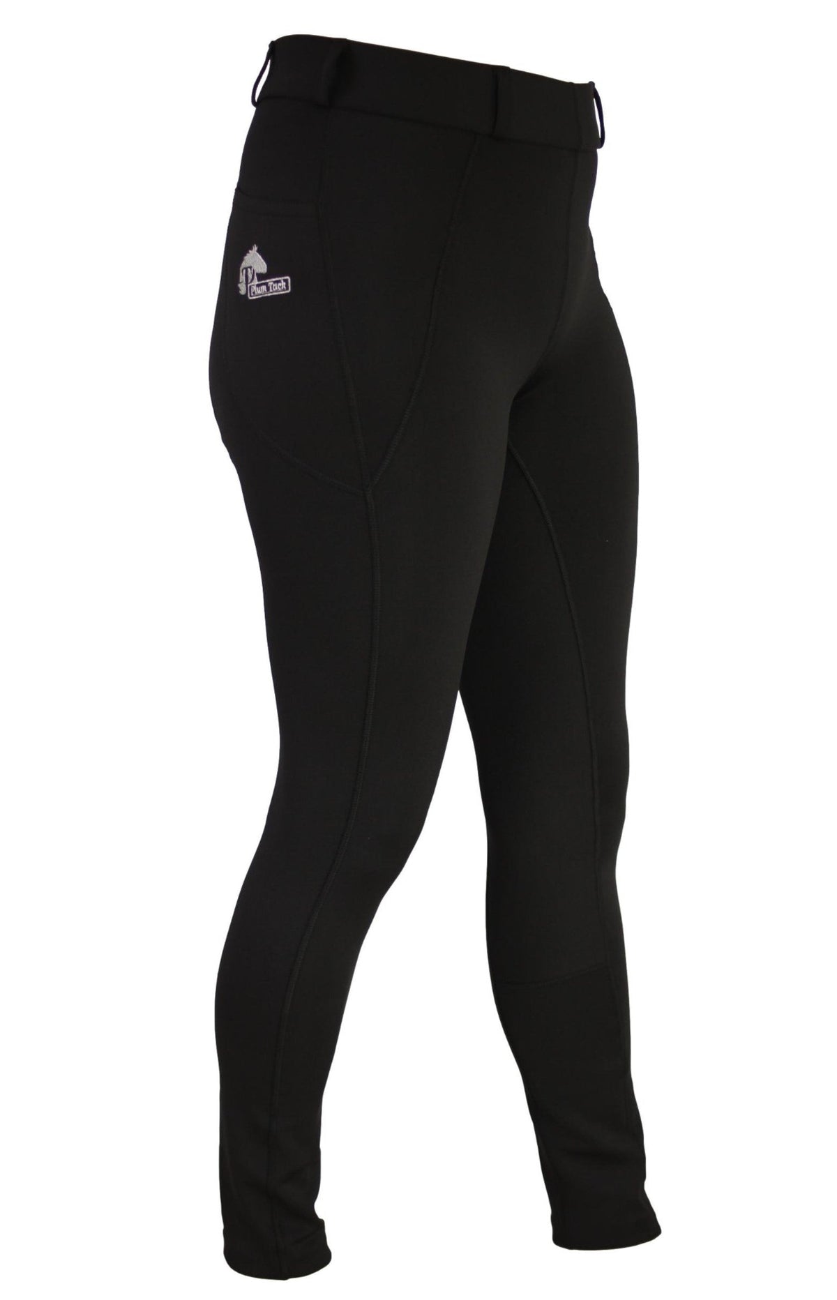 Winter riding tights in Black. With or Without Silicone Seat Grip