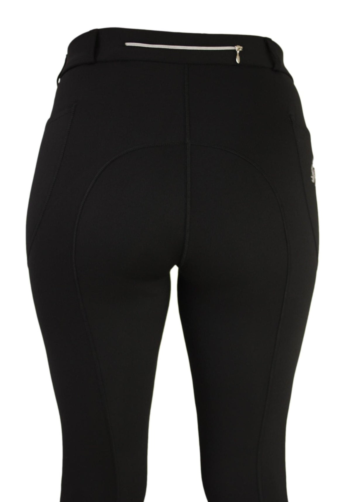 Winter riding tights in Black. With or Without Silicone Seat Grip