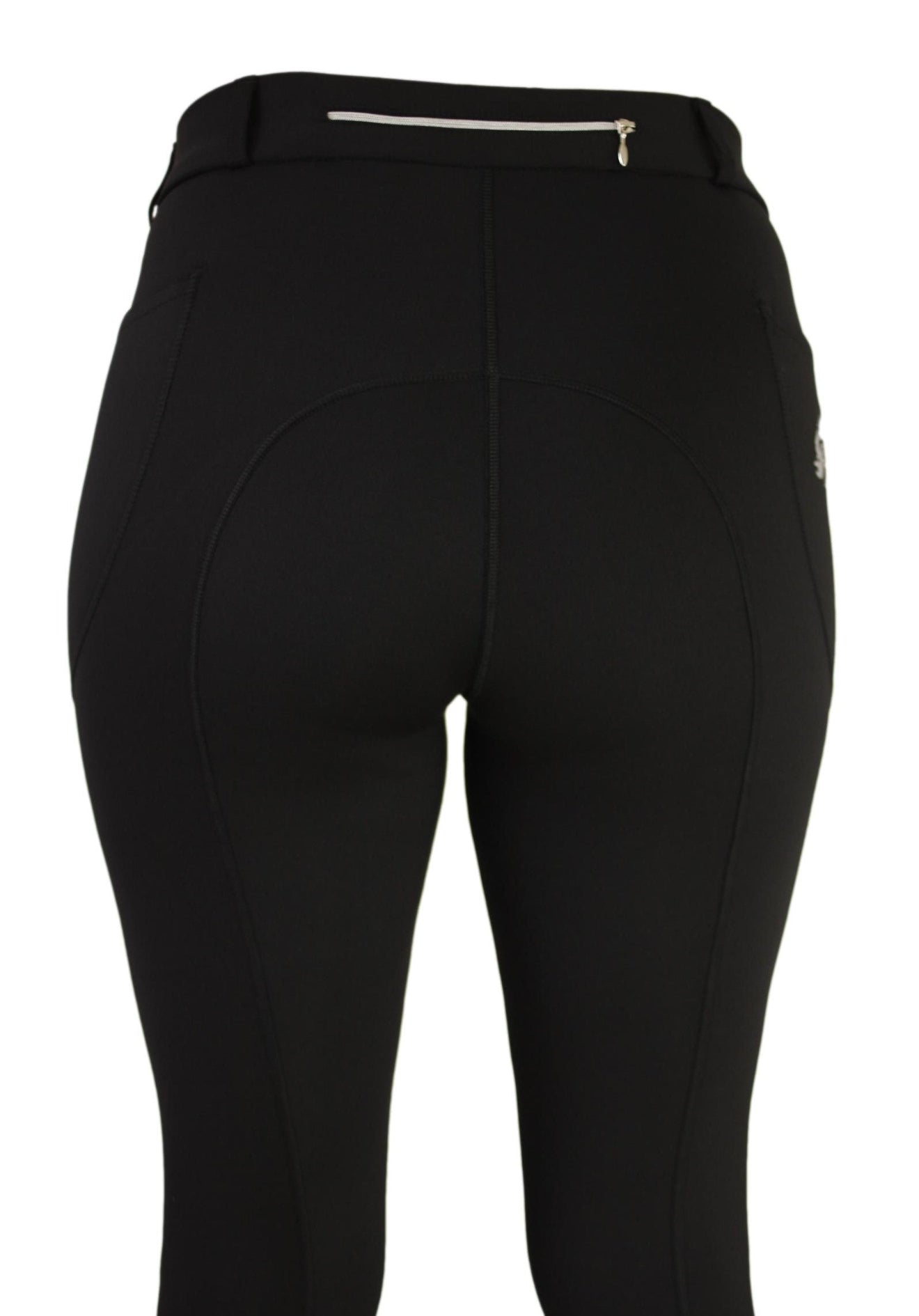 Winter riding tights in Black. With or Without Silicone Seat Grip