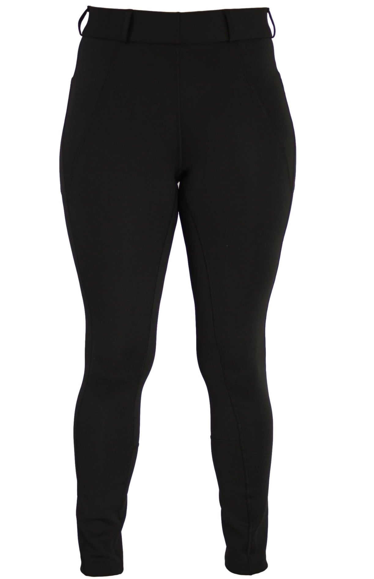 Winter riding tights in Black. With or Without Silicone Seat Grip