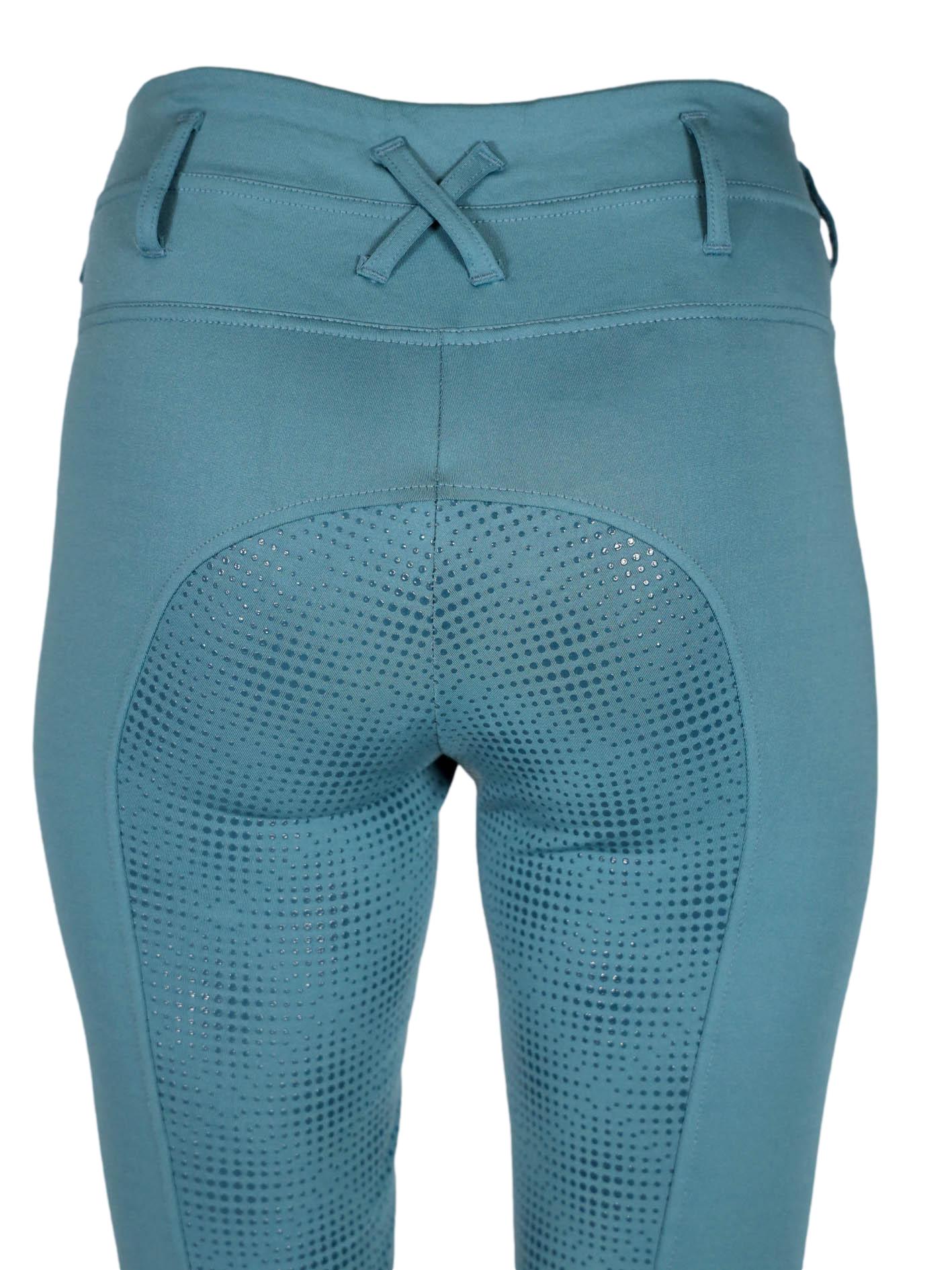 "Alice" Riding tights in Dark Teal with or without silicone seat grip