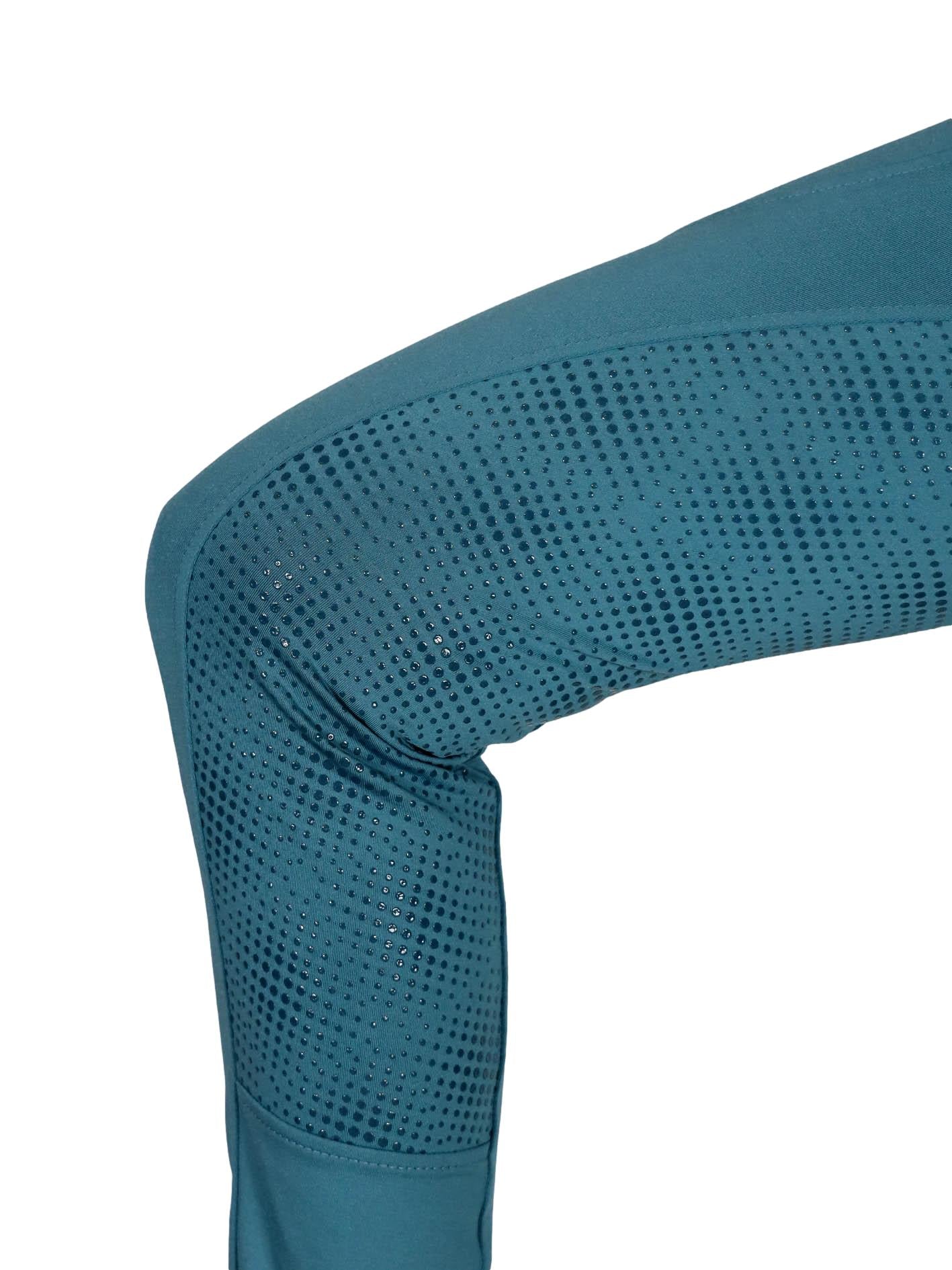 "Alice" Riding tights in Dark Teal with or without silicone seat grip