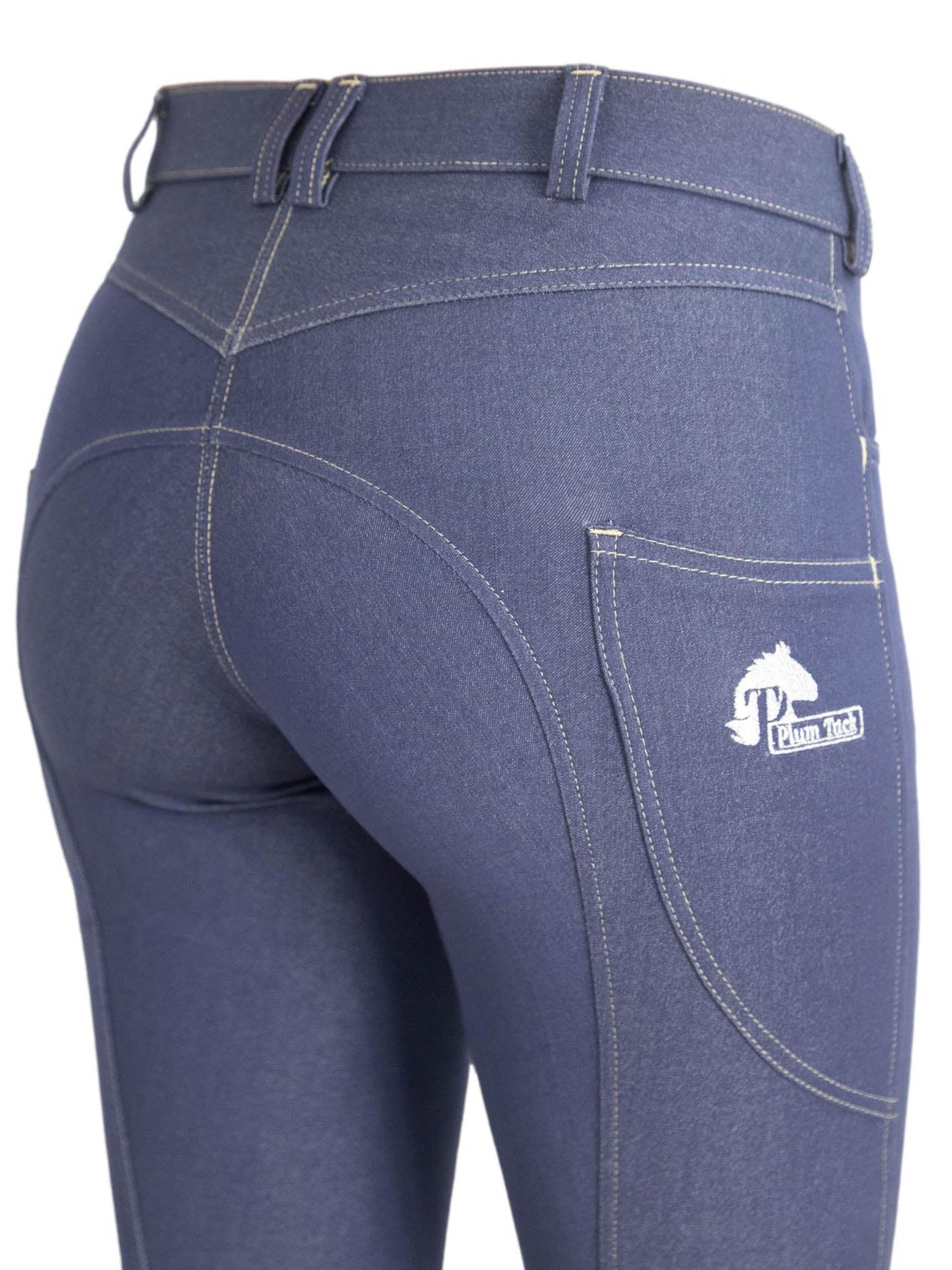 Denim Jodhpurs With or Without Silicone Seat