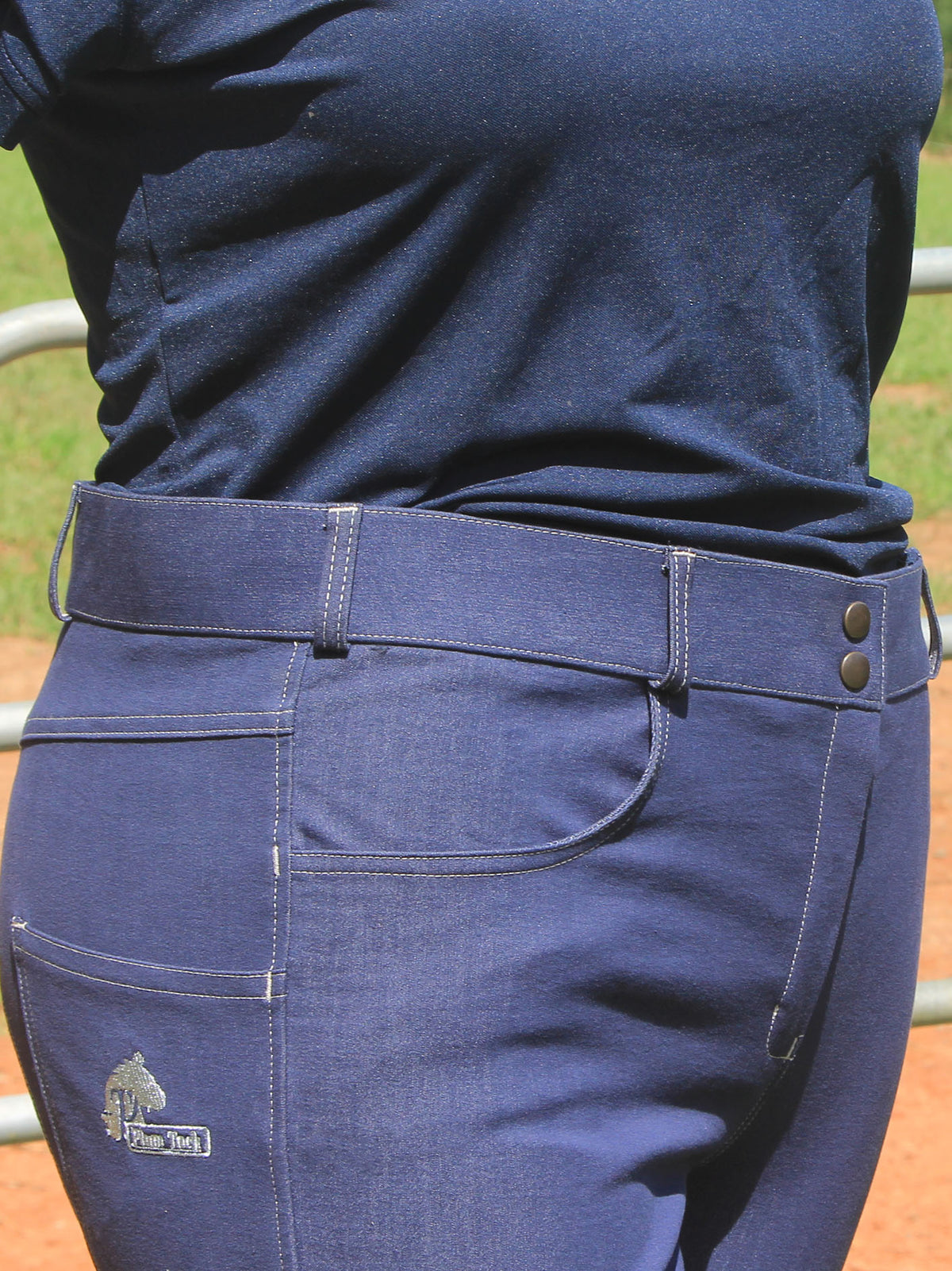 Bootleg Denim Riding Jeans – High Rise Comfort Waistband