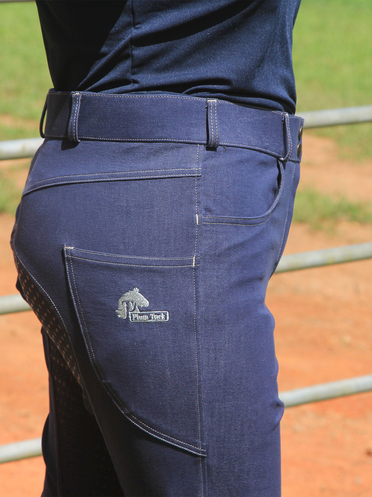 Bootleg Denim Riding Jeans – High Rise Comfort Waistband