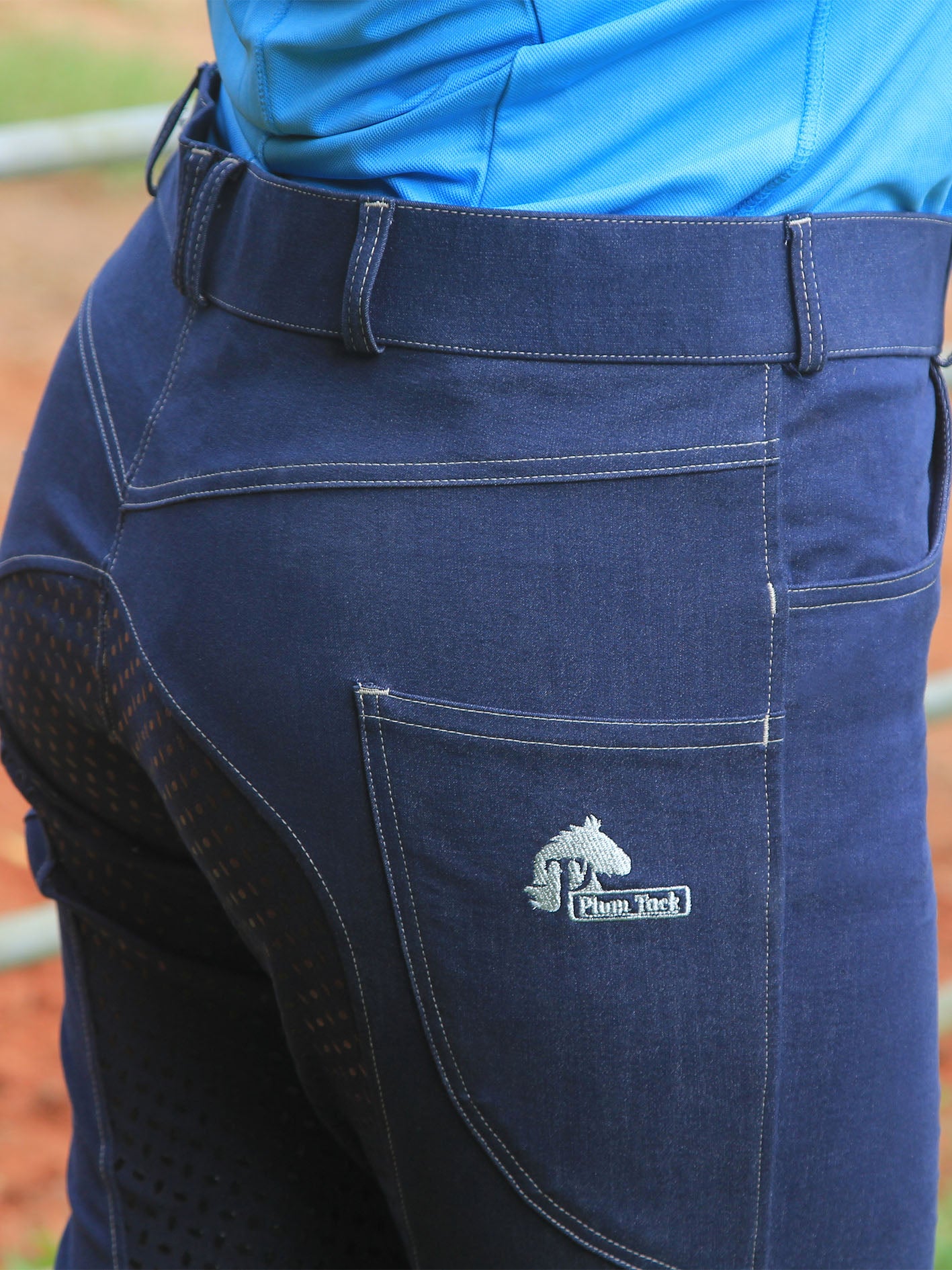 Bootleg Denim Riding Jeans – High Rise Comfort Waistband