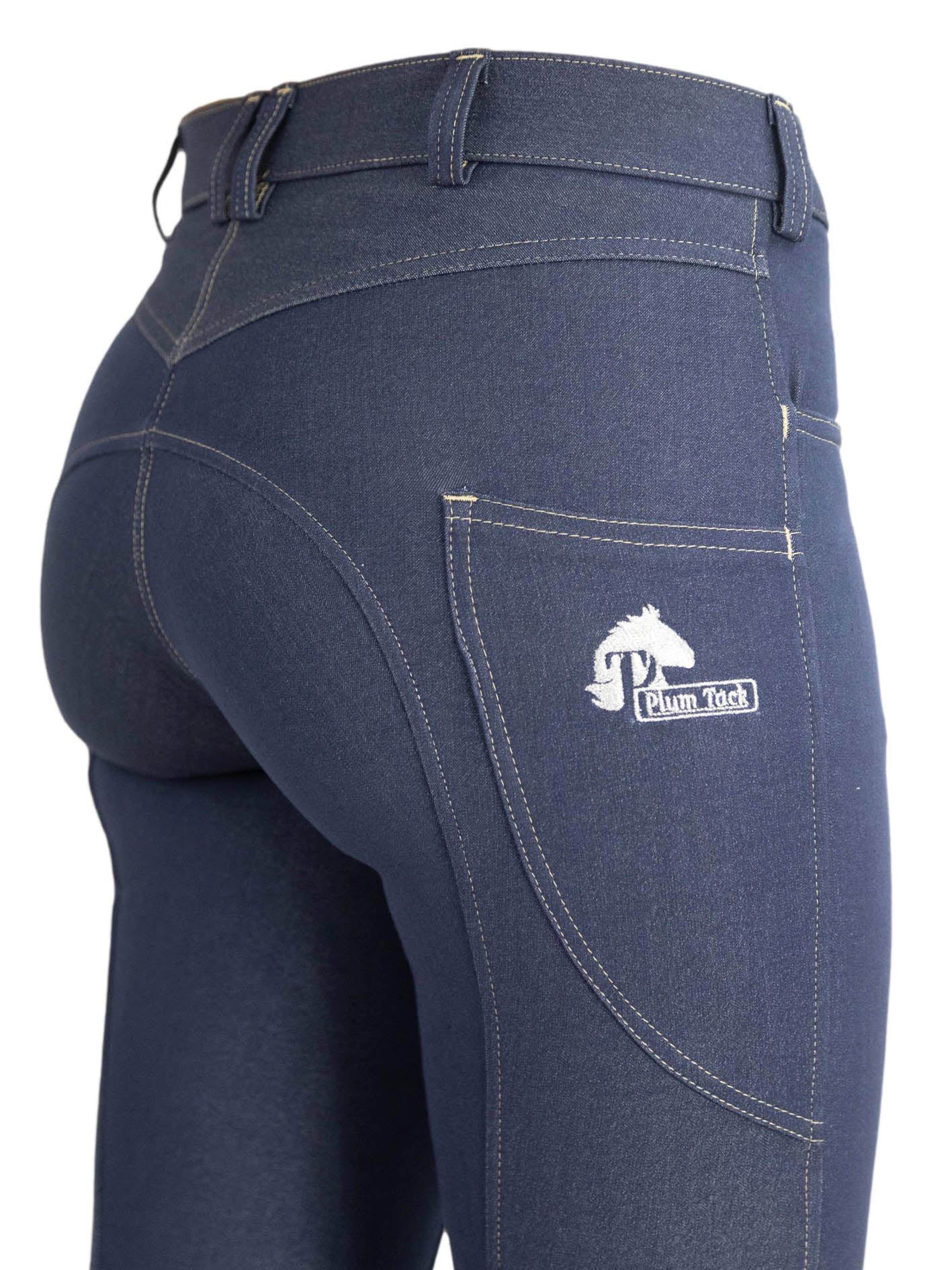 Denim Jodhpurs With or Without Silicone Seat