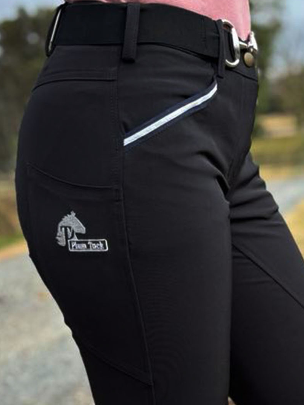 CoolMax Black Riding Breeches – Silicone or Zero Silicone | Classic or Phone Pockets