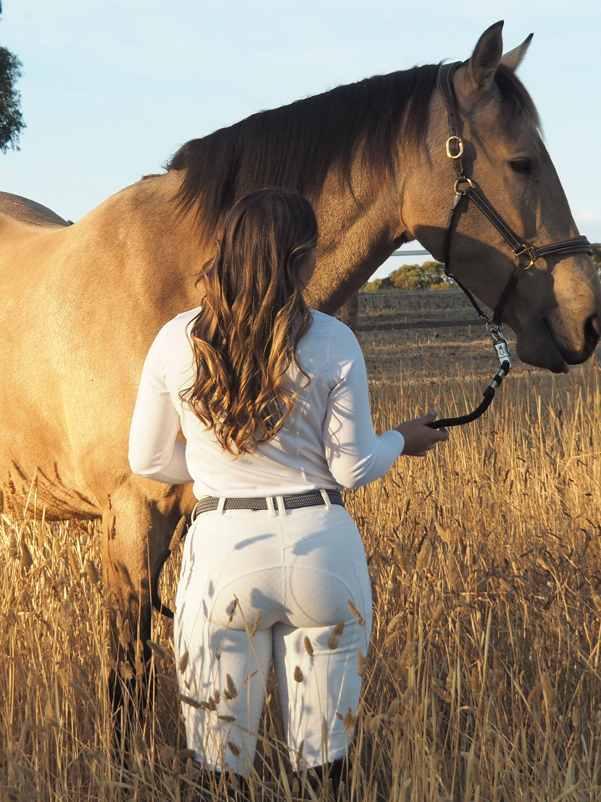 Vanilla Cream Denim Breeches