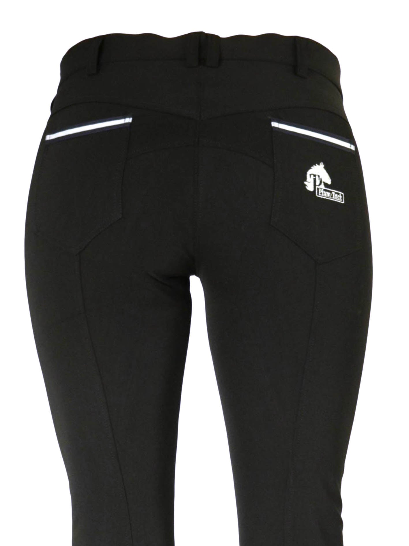 CoolMax Black Breeches in sizes 6 to 28 - No Silicone