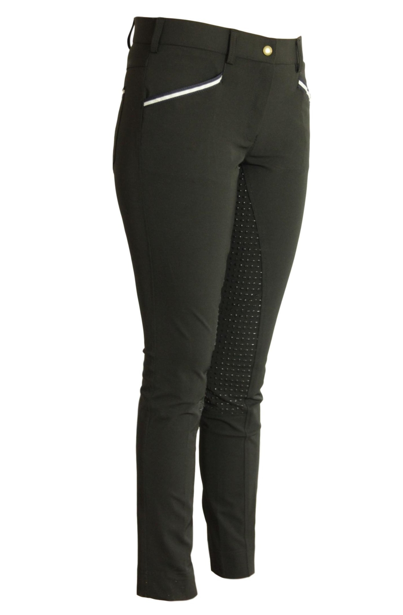 CoolMax Jodhpurs in sizes 6 to 28, in Black with Silicone seat grip