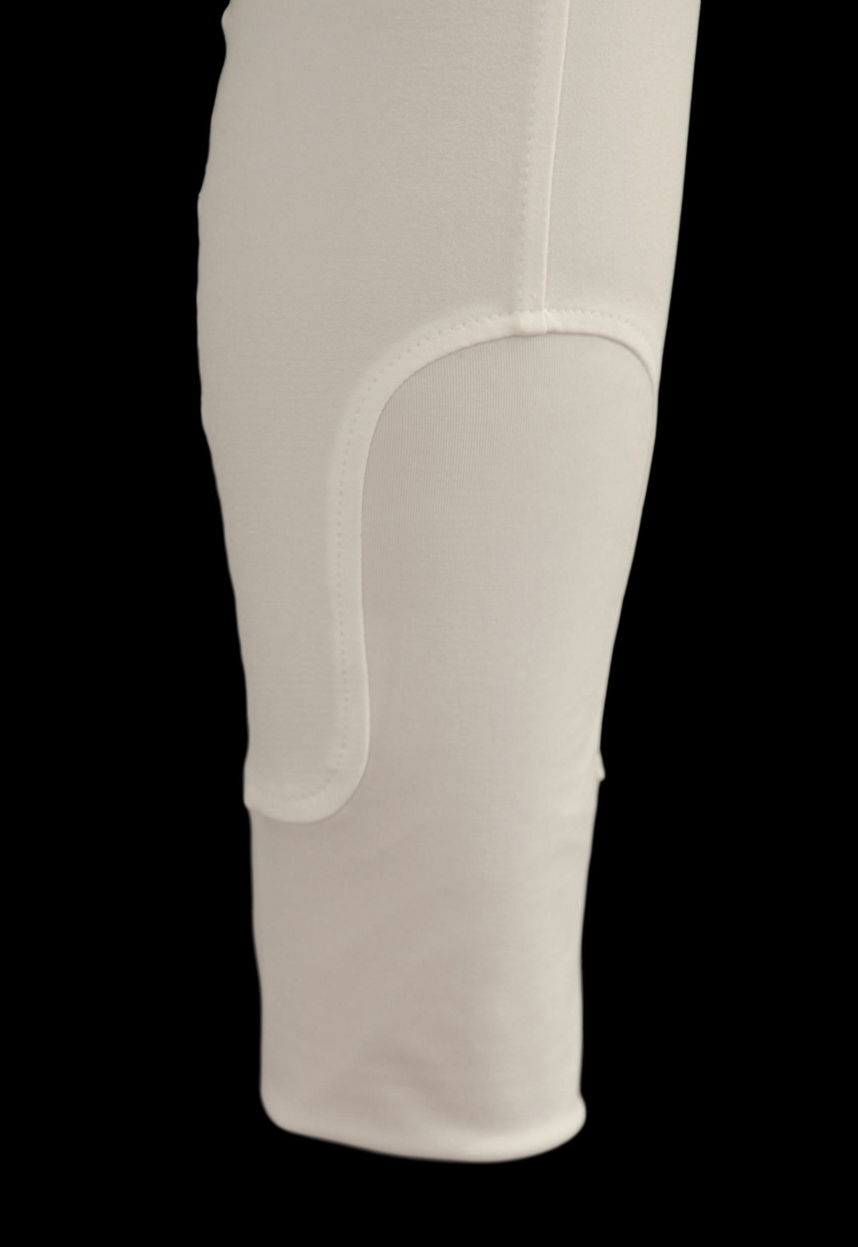 White CoolMax Breeches with or without Silicone seat grip