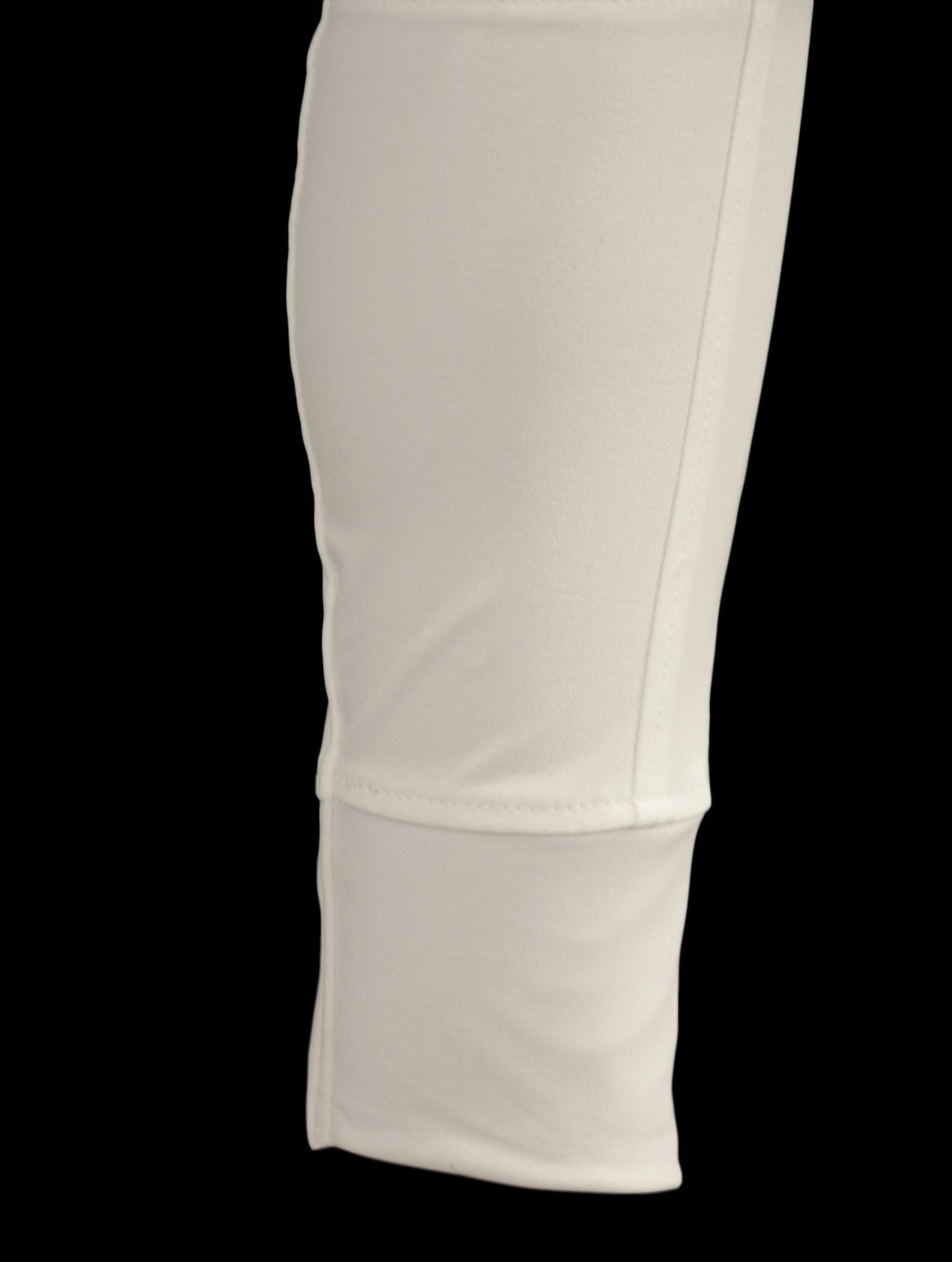 White CoolMax Breeches with or without Silicone seat grip