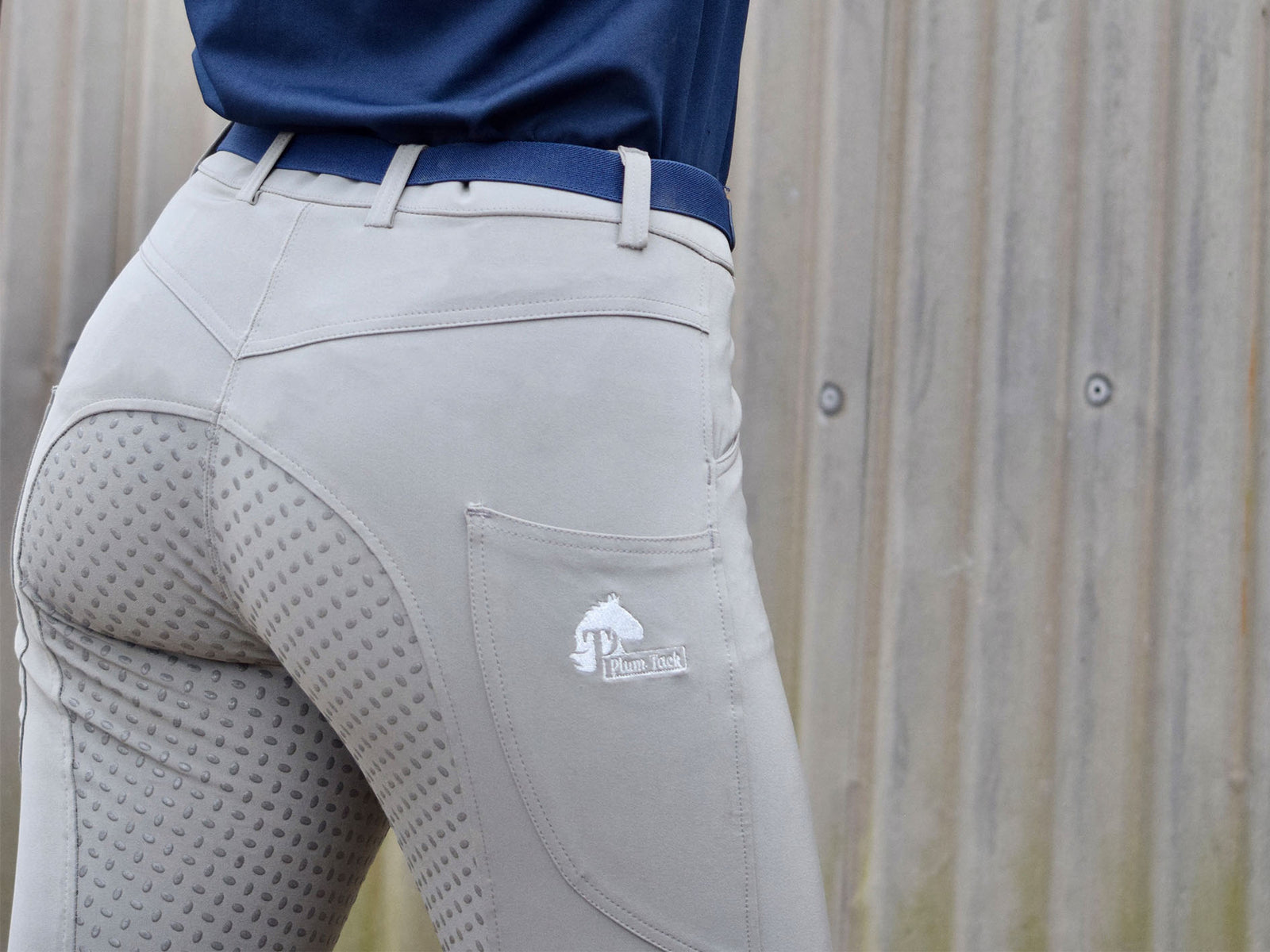 Grey CoolMax Breeches - With or without silicone grip seat