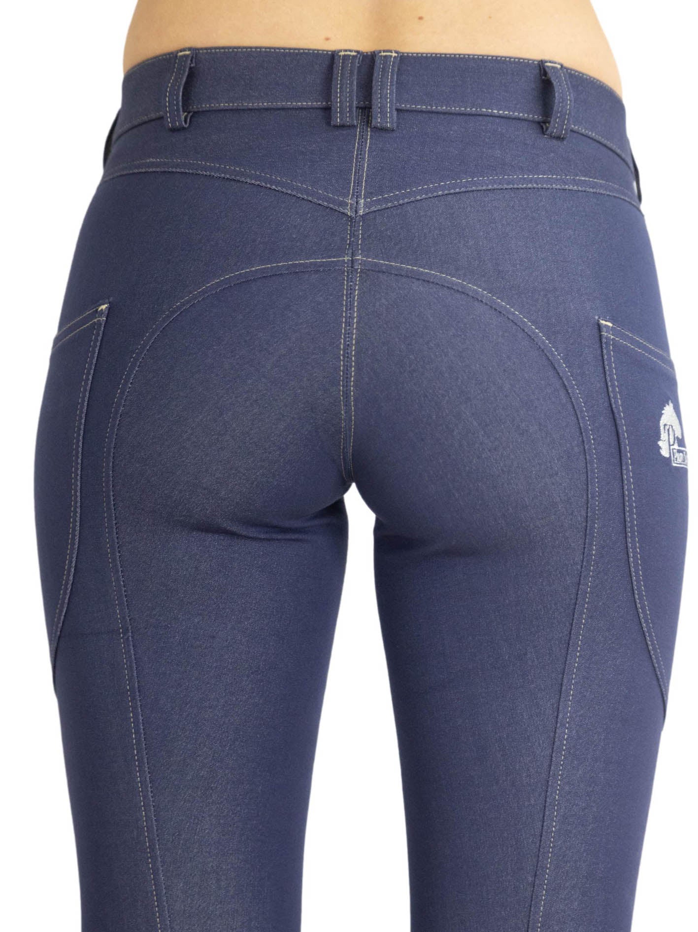 Denim Breeches with phone pocket and NO silicone