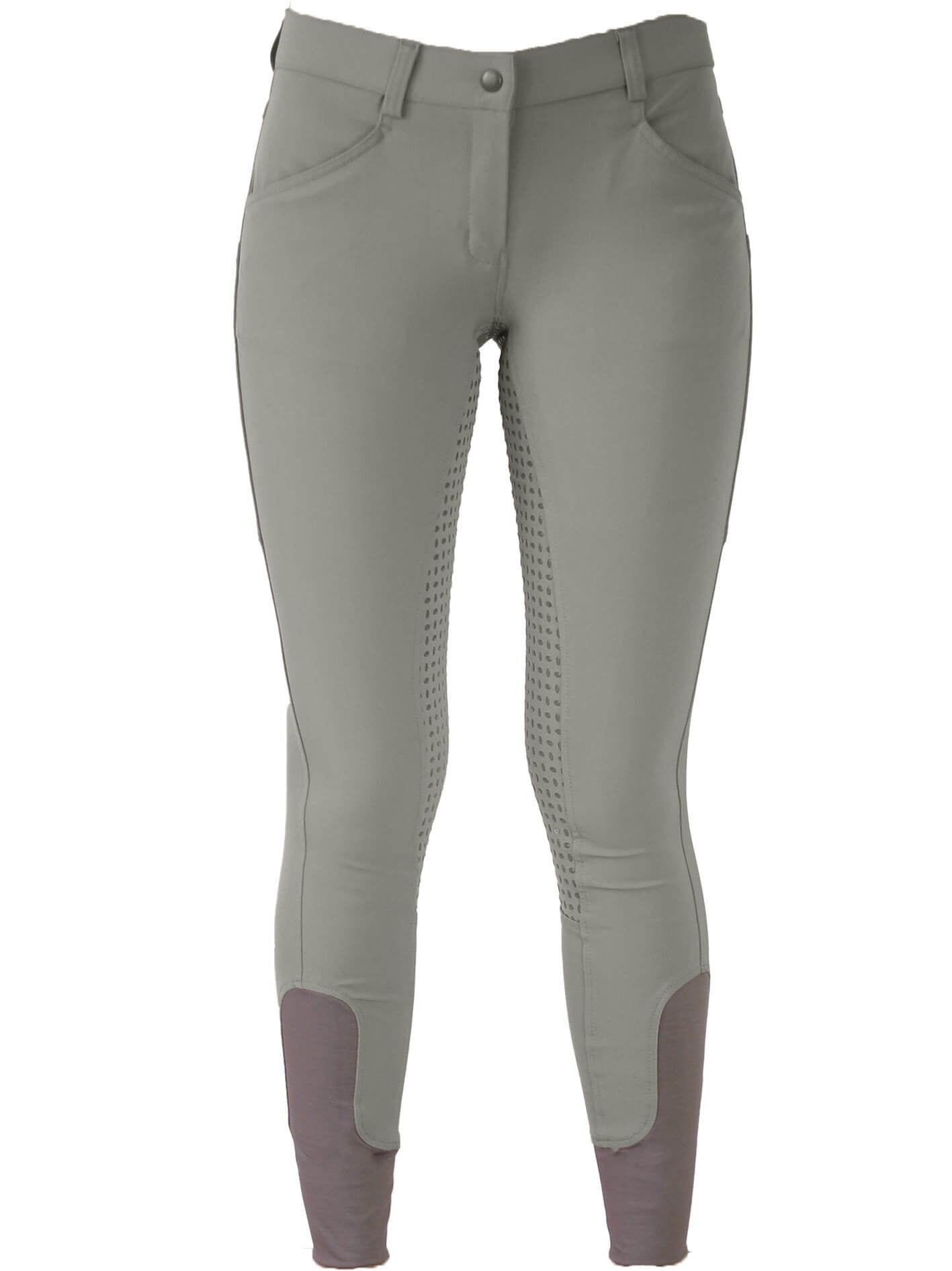 Grey CoolMax Breeches with phone pockets