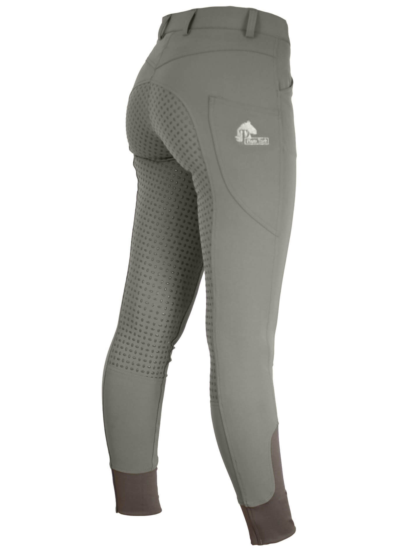 Grey CoolMax Breeches - With or without silicone grip seat