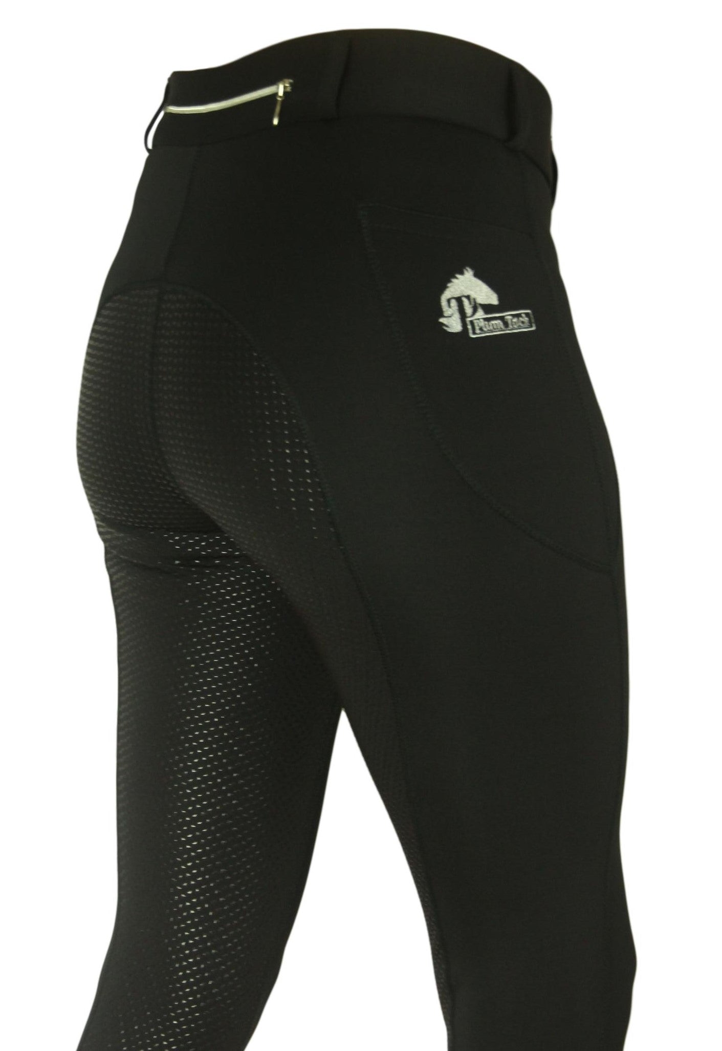 Winter riding tights in Black. With or Without Silicone Seat Grip