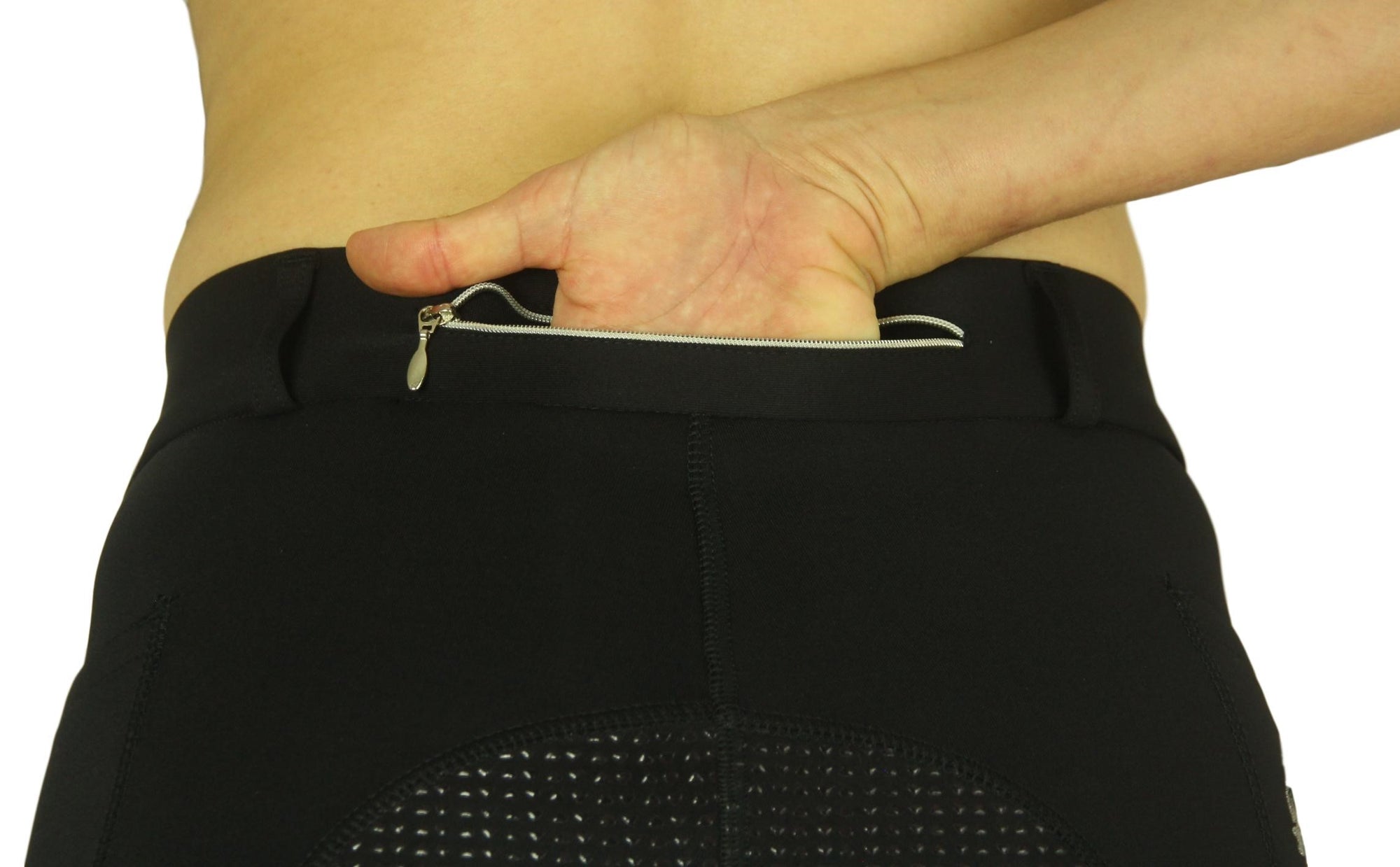 Winter riding tights in Black. With or Without Silicone Seat Grip