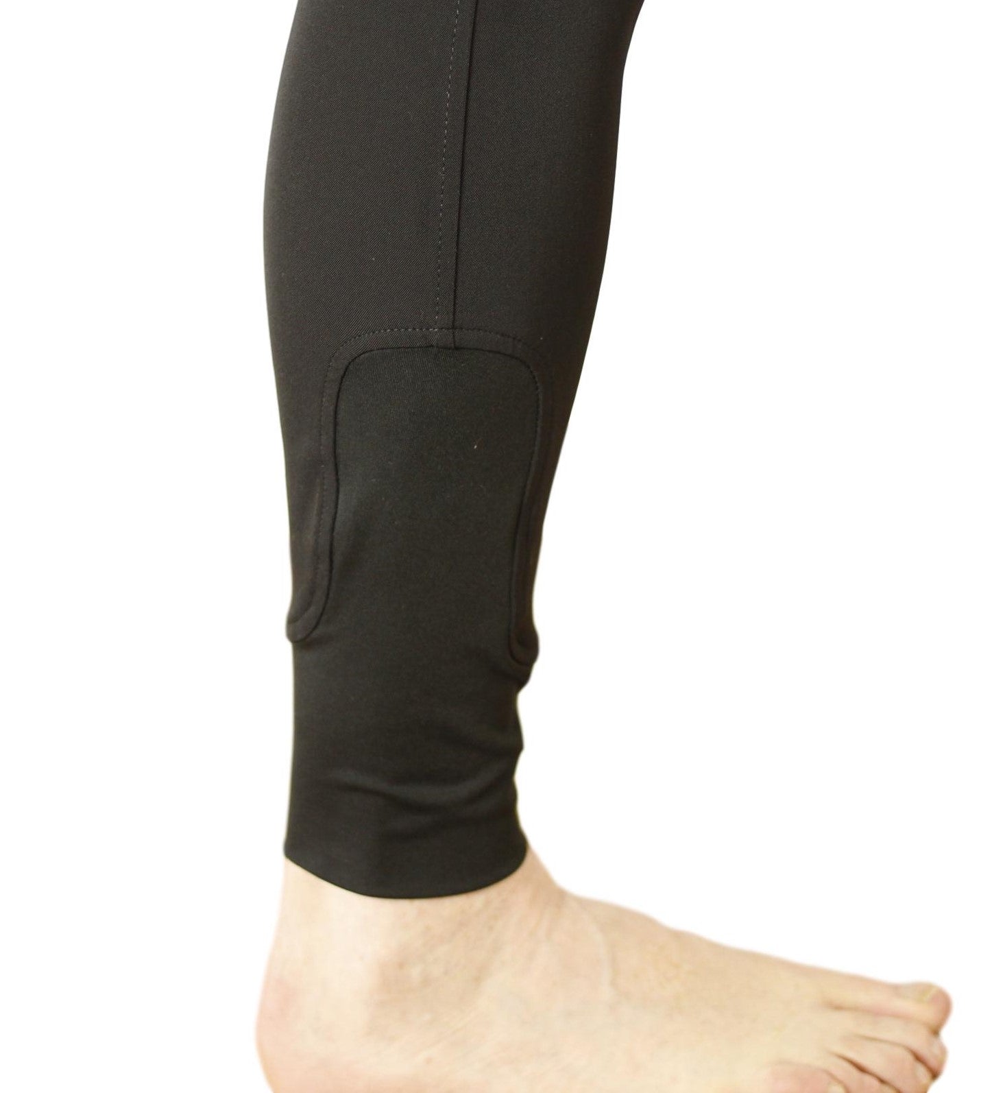 Men's Breeches in CoolMax Black with silicone grip seat