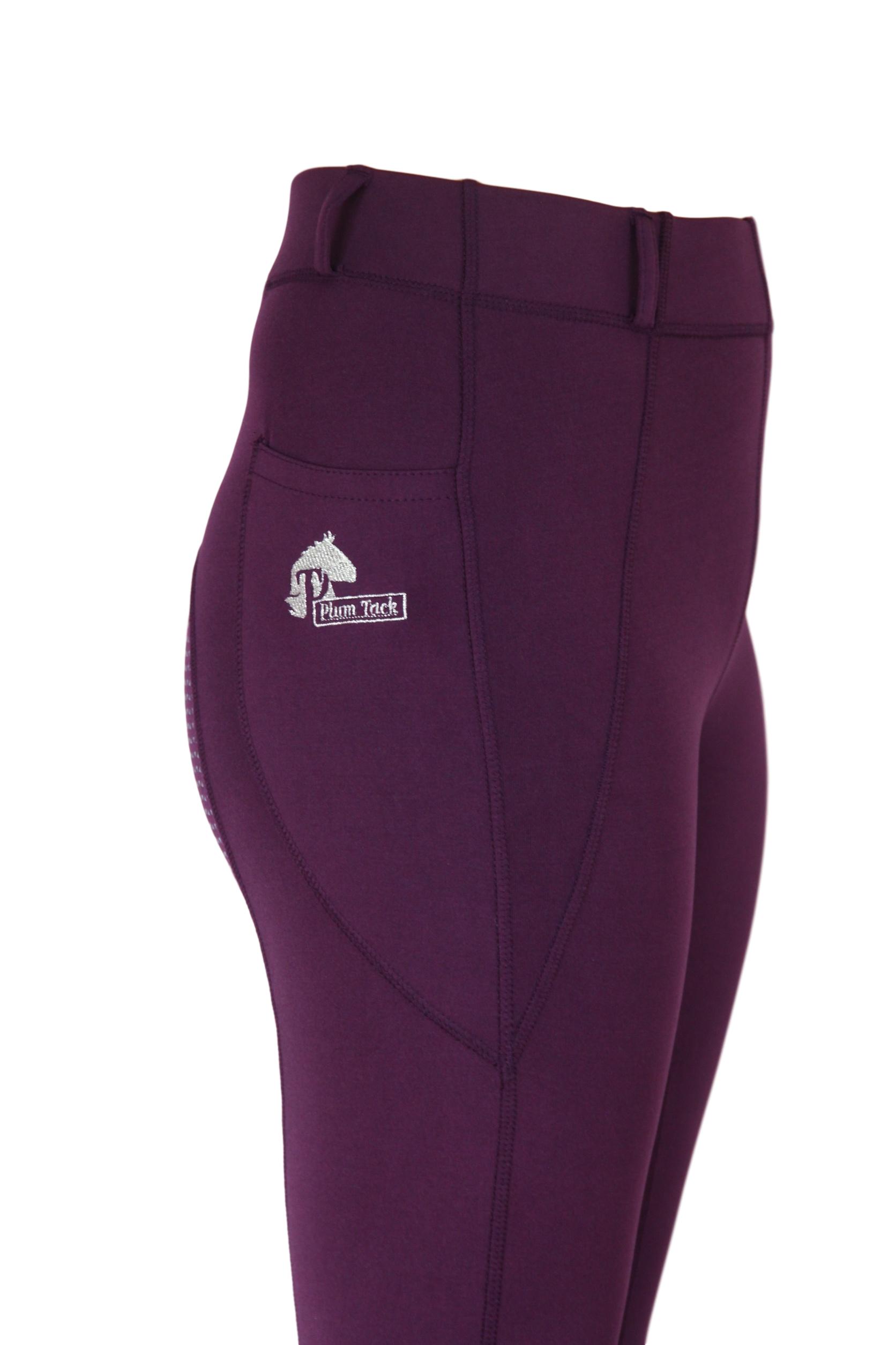 Riding tights in Wine with or without silicone grip - Plum Tack