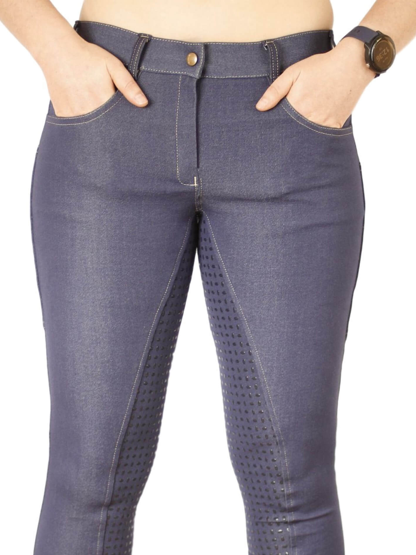 Denim Jodhpurs With or Without Silicone Seat