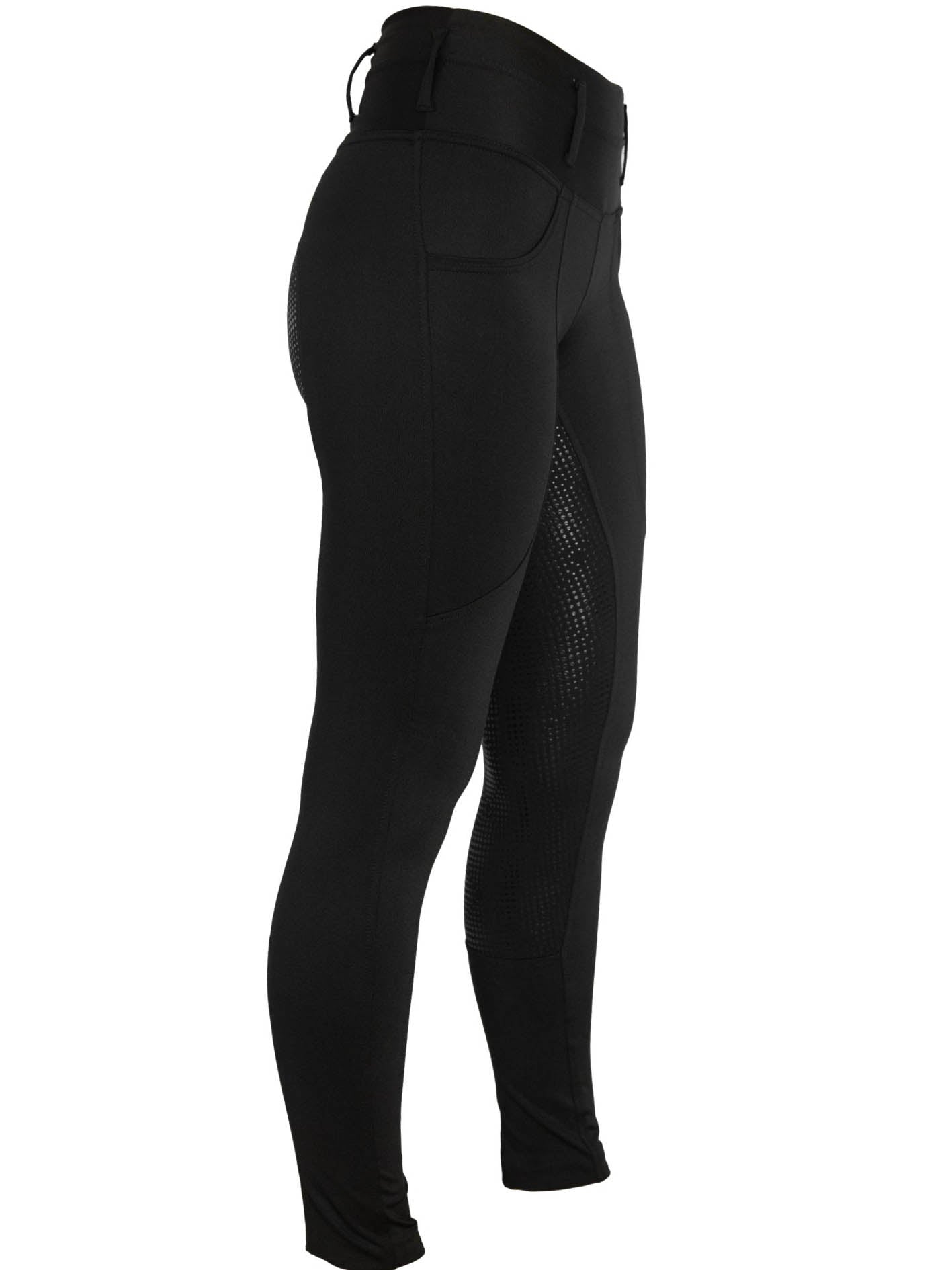 Alice horse riding tights in black - Plum Tack