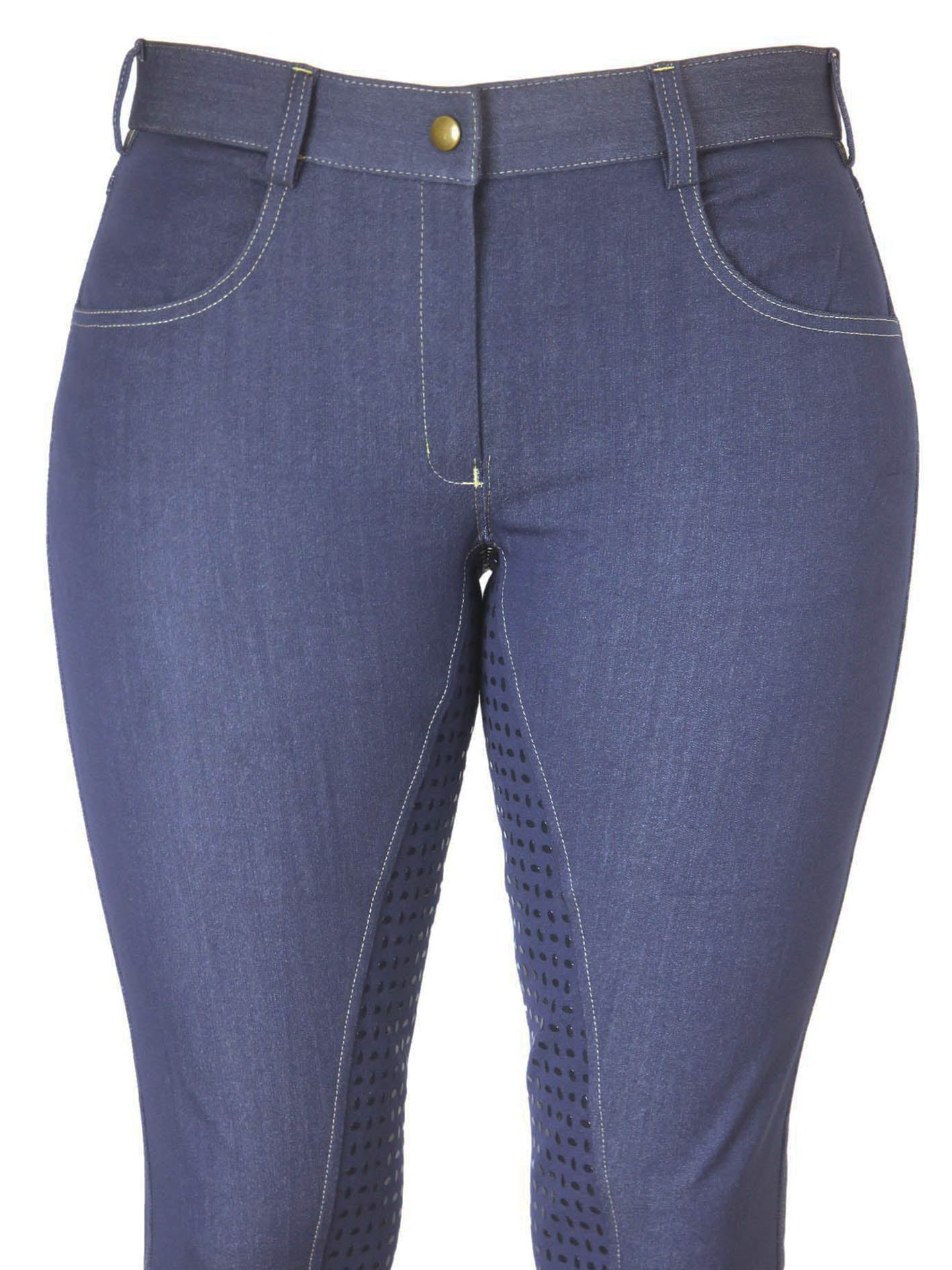 Denim Jodhpurs with Silicone seat Classic Jeans pockets